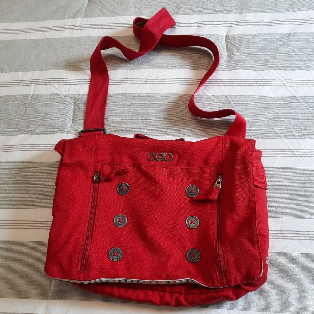 OGIO Classic Red Crossbody Laptop/Tablet/Briefcase/Messenger Bag